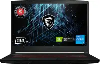 Ноутбук MSI GV15 Thin 11SCV (GV1511SCV-633US) / i5-11400H / 8GB / SSD 256GB / GTX1650 4GB / Windows 11 / 15.6", черный
