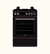 Газовая плита Goodwell GDC 64055 B, черный